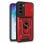 Coque rigide avec anneau bleu marine pour Samsung Galaxy S21 FE G990B