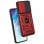 Coque rigide rouge cool avec anneau pour Samsung Galaxy S21 FE G990B