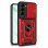 Fantastica custodia rigida rossa ad anello per Samsung Galaxy S22 Plus S906