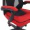 Sedia da gaming Newskill Eros con rete ergonomica rossa