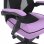 Sedia da gaming Newskill Eros con rete ergonomica viola