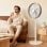 Newlux Smart W1250 Ventilador de Pie 50W 5 Aspas 40cm Altura Regulable Blanco