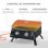 Outsunny Barbacoa De Mesa A Gas Plegable Con 2 Quemadores Tapa Y Parrillas Bbq