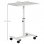 Homcom Mesa Auxiliar Con Ruedas Para Sofá Cama Altura Ajustable 60x40x52,5-84cm