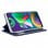 Étui à rabat bleu uni cool pour Samsung Galaxy M21 M215
