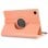 Coole Roségoldene glatte Kunstlederhülle für Samsung Galaxy Tab A8 X200 / X205 10,5"