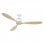 CasaFan Aeroplan Eco Ventilateur de Plafond Moteur DC avec Lumière et Contrôle 132cm Bois Massif/Blanc