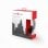 Gembird Los Angeles Auriculares Negro/Rojo
