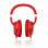 Genius HS-610 Auriculares con Micrófono Rojos