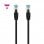 Nanocable Câble Réseau Cat.7 600MHz LSZH SFTP PIMF AWG26 50cm Noir