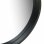 Vidaxl Espejo De Pared Con Correa Negro 50 Cm