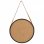 Vidaxl Espejo De Pared Con Correa Negro 50 Cm