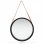 Vidaxl Espejo De Pared Con Correa Negro 50 Cm