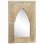 Vidaxl Espejo Pintado A Mano De Madera Maciza De Mango 40x55 Cm