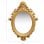 Vidaxl Espejo De Pared Estilo Castillo Dorado 56x76 Cm