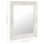 Vidaxl Espejo De Pared Estilo Barroco Blanco 50x60 Cm