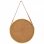 Vidaxl Espejo De Pared Con Correa Dorado 50 Cm