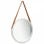 Vidaxl Espejo De Pared Con Correa Plateado 50 Cm