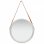 Vidaxl Espejo De Pared Con Correa Plateado 50 Cm