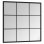 Vidaxl Espejo De Pared Metal Negro 60x60 Cm