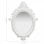 Vidaxl Espejo De Pared Estilo Castillo Blanco 56x76 Cm