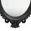Vidaxl Espejo De Pared Estilo Castillo Negro 56x76 Cm