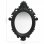 Vidaxl Espejo De Pared Estilo Castillo Negro 56x76 Cm