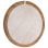 Vidaxl Espejo De Pared Redondo Teca 60 Cm