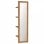 Vidaxl Espejo De Pared Con Estantes Madera De Teca Maciza 30x30x120 Cm