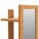 Vidaxl Espejo De Pared Con Estantes Madera De Teca Maciza 30x30x120 Cm