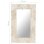 Vidaxl Espejo De Madera Maciza De Mango Blanco 80x50 Cm