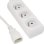 Steckdosenleiste Riello 3 Steckplätze mit Schalter Weiß