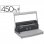 Encuadernadora Para Espiral Fellowes Metal 50r Perfora 12 Hojas A4 Encuaderna 450 Hojas 80 Gr