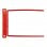 Raccoglitore di fissaggio Q-connect Clip a D in plastica Colore Rosso Scatola da 100 unità