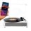 Tocadiscos Prixton Studio Deluxe 10W Bluetooth USB MicroSD AUX RCA Directe Aandrijving Wit