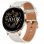 Montre connectée Huawei Watch GT 3, 42 mm, édition élégante, dorée, avec bracelet en cuir blanc