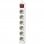 Bigbuy Power Strip 6 Soquetes Branco 1,5m