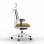 Actiu Trim Cadeira de Escritório Professional Malha Amarelo marmoreada