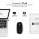 Mouse ottico wireless doppio piatto Subblim 1600 DPI Nero