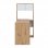 Escritorio-estanteria Duo 100 Blanco Artik -roble Nodi