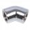 Alphacool HF Connecteur en L 45º G1/4 Filetage interne vers G1/4 Filetage interne Chrome
