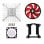 Xilence XC032 Ventilateur CPU 92 mm Rouge