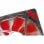 Ventola Inter-Tech L-12025 LED da 120 mm Rossa