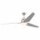 CasaFan Eco Aviatos BN-SL Deckenventilator mit DC-Motor, Licht und Steuerung, 24 W, Silber/Satin-Chrom