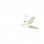 CasaFan Eco Aviatos 132 WE-WE Ventilador de Techo con Motor DC Luz y Mando 24W Blanco