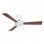 CasaFan Eco Pallas 116 WE-SI/SI Ventilateur de Plafond avec Contrôle 20W Pales Réversibles Argent/Cerise