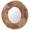 Vidaxl Espejo Decorativo De Teca 60 Cm Redondo