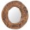 Vidaxl Espejo Decorativo De Teca 60 Cm Redondo