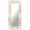 Vidaxl Espejo De Madera Maciza De Mango Blanco 110x50 Cm