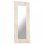 Vidaxl Espejo De Madera Maciza De Mango Blanco 110x50 Cm